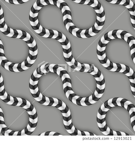 Zig Zag Stripes, Optical Illusion, Vector Seamless Pattern. Some Zig Zag Stripes, Optical Illusion, Vector Seamless Pattern. Some 12913021