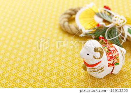Year-end fancy and hemp leaf pattern 12913293