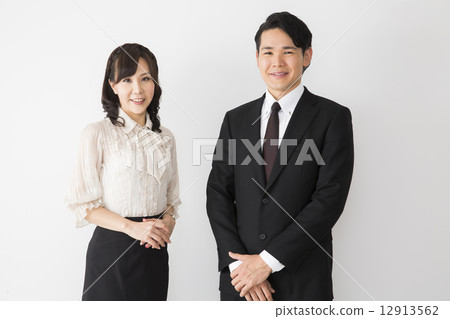 Business man and woman Business man and woman 12913562