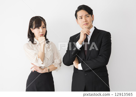 Business man and woman Business man and woman 12913565
