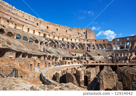 Italy. Rome. The ancient Collosseo Italy. Rome. The ancient Collosseo 12914042