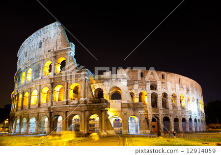 Italy. Rome. The night Collosseo Italy. Rome. The night Collosseo 12914059