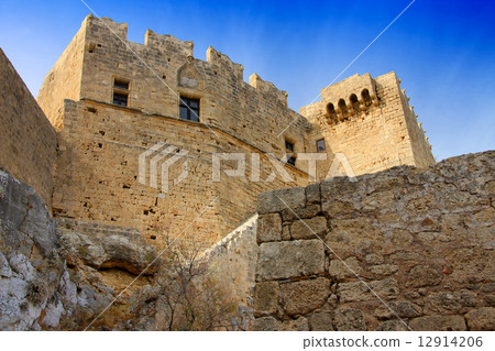 Greece, Rhodes, Lindos Acropolis. 12914206