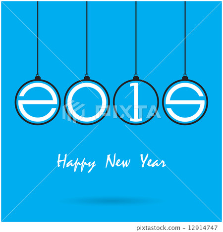 Happy new year 2015 creative greeting card design - Stock Illustration ...
