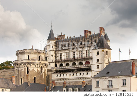 castle of a valley of the river Loire. France. Amboise castle castle of a valley of the river Loire. France. Amboise castle 12915535
