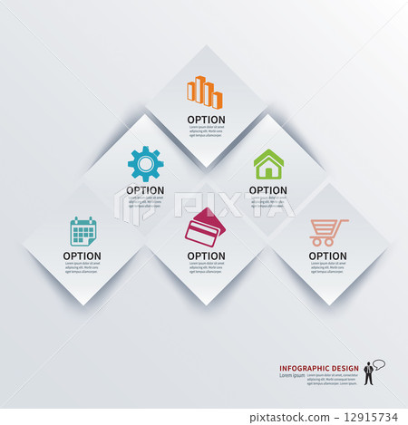 paper square infographic paper square infographic 12915734