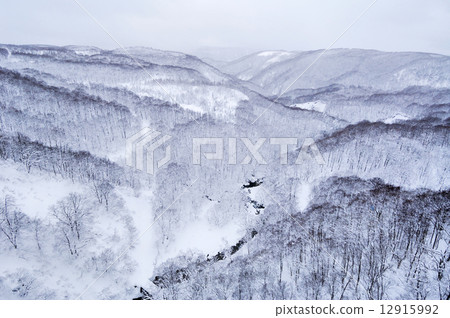 Castle ware of winter mountain 12915992