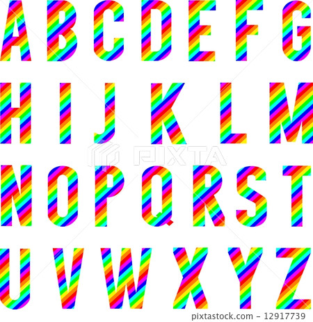Alphabet Rainbow Style - Stock Illustration [12917739] - PIXTA