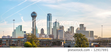 Panoramic overview of downtown Dallas Panoramic overview of downtown Dallas 12917891