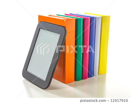 Electronic book reader with hard cover books 12917910