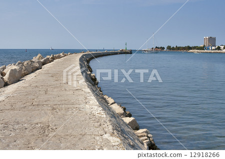 Entrance to Umag marina. Entrance to Umag marina. 12918266