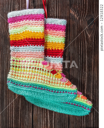 Christmas stocking hanging 12918322