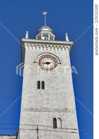 Clock tower of Simferopol railroad station Clock tower of Simferopol railroad station 12918388