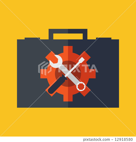 Technical support concept. Flat design stylish.... - Stock Illustration ...
