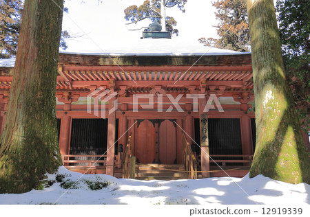 Hieiyama Enryakuji in winter, "Temple of History" in the west tower 12919339