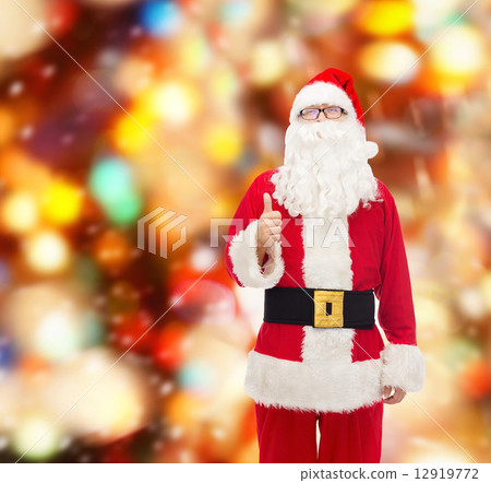 man in costume of santa claus man in costume of santa claus 12919772
