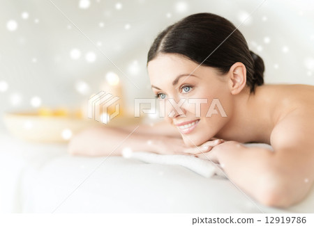 beautiful young woman in spa 12919786