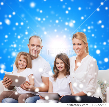 happy family with tablet pc computers happy family with tablet pc computers 12922233