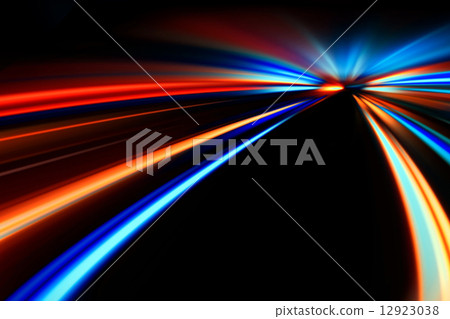 speed motion on night road 12923038