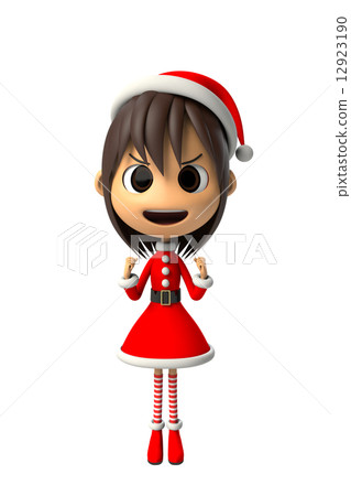 A girl in Santa Claus costume A girl in Santa Claus costume 12923190