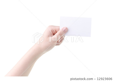 woman hand holding blank card woman hand holding blank card 12923606