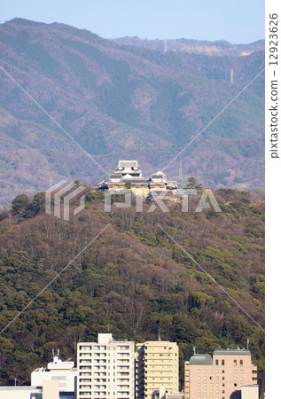 Matsuyama Castle (Shikoku Matsuyama) Distant View (from Matsuyama Comprehensive Park) Matsuyama Castle (Shikoku Matsuyama) Distant View (from Matsuyama Comprehensive Park) 12923626