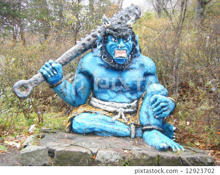Noboribetsu Onsen Hokkaido的Jigokudani,Blue Monster Shrine Noboribetsu Onsen Hokkaido的Jigokudani,Blue Monster Shrine 12923702