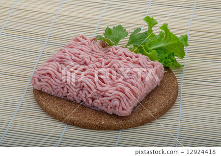 Raw minced pork meat Raw minced pork meat 12924418