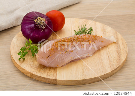 Raw chicken breast Raw chicken breast 12924844