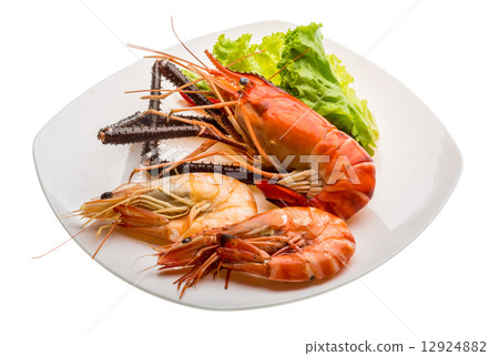 Giant Freshwater Prawn and king prawns 12924882
