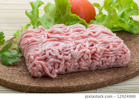 Raw minced pork meat Raw minced pork meat 12924990