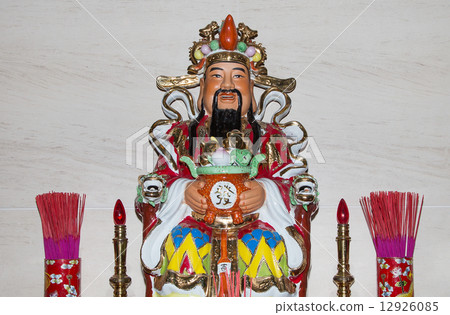 Dharmapala (protector of dharma), Buddhist temple inBeijing, China.   12926085