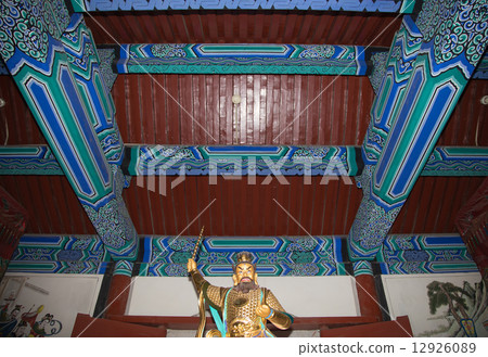 Dharmapala (protector of dharma), Buddhist temple inBeijing, China. Dharmapala (protector of dharma), Buddhist temple inBeijing, China. 12926089