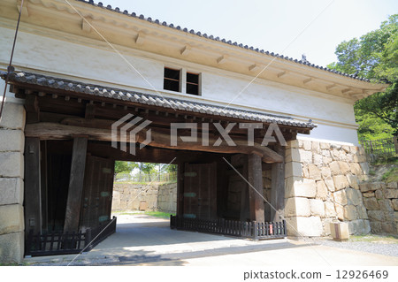 Kagawa Prefecture Marugame City Kameyama Park "Marugamei Castle" One major gate (Drum Gate) Kagawa Prefecture Marugame City Kameyama Park "Marugamei Castle" One major gate (Drum Gate) 12926469