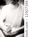 Angry man showing the finger 12927166