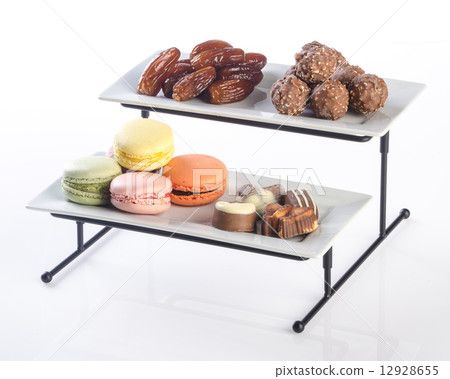 tray. three tier serving tray on a background. tray. three tier serving tray on a background. 12928655