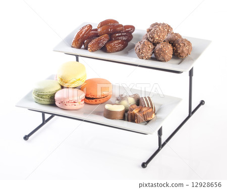 tray. three tier serving tray on a background. tray. three tier serving tray on a background. 12928656