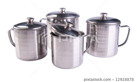 mug. stainless steel mug on background 12928878