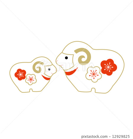 Dandon Sheep的裝飾品（李子）例證 12929825