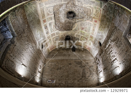 exploring antique roman ruins 12929971