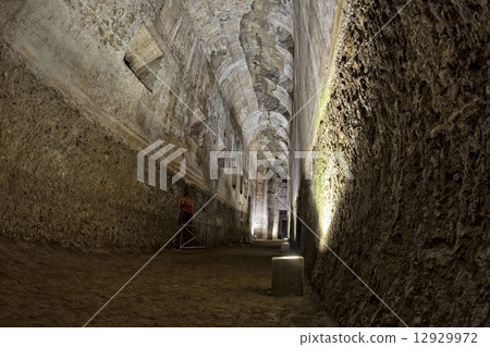 exploring antique roman ruins 12929972