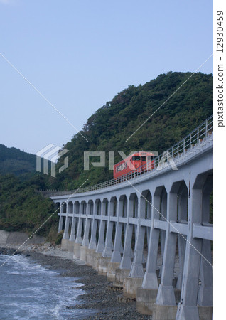 Train running on Sogo Railway Bridge 12930459