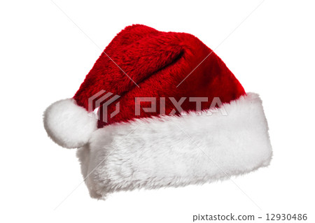 Santa hat on white Santa hat on white 12930486