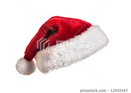 Santa hat on white Santa hat on white 12930487