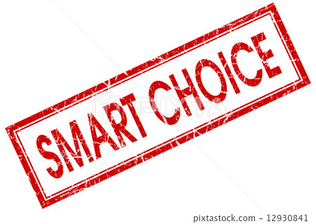 smart choice red square stamp isolated on white background smart choice red square stamp isolated on white background 12930841