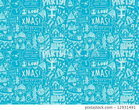 seamless christmas pattern 12931491
