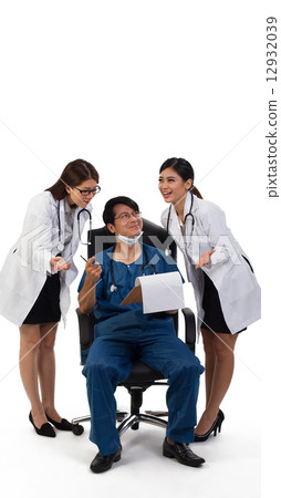 Three Asian Medical Professionals 12932039