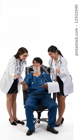 Three Asian Medical Professionals 12932040