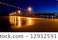 Blood Moon Composite  over Ocean Pier 12932591