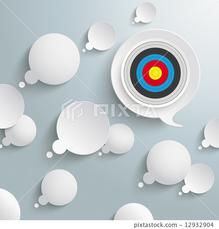 White Thought And Speech Bubbles Target PiAd White Thought And Speech Bubbles Target PiAd 12932904